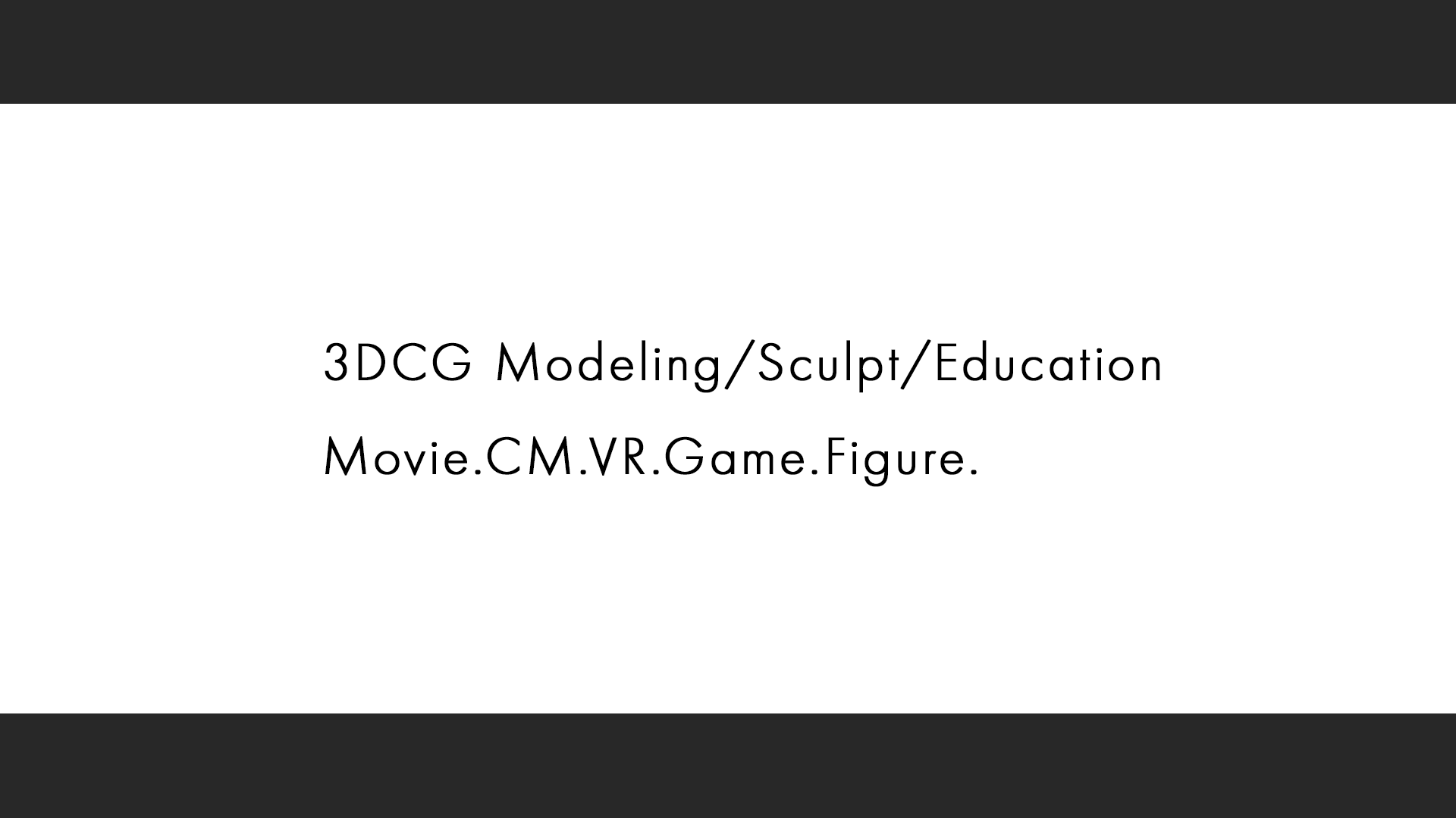 3DCG Modeling/Sculpt/Education Movie.CM.VR.Game.Figure.